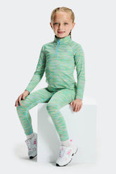 Infant Girl's Trail 1/4 Zip/Legging Set - Green/Blue/Lilac/Pink