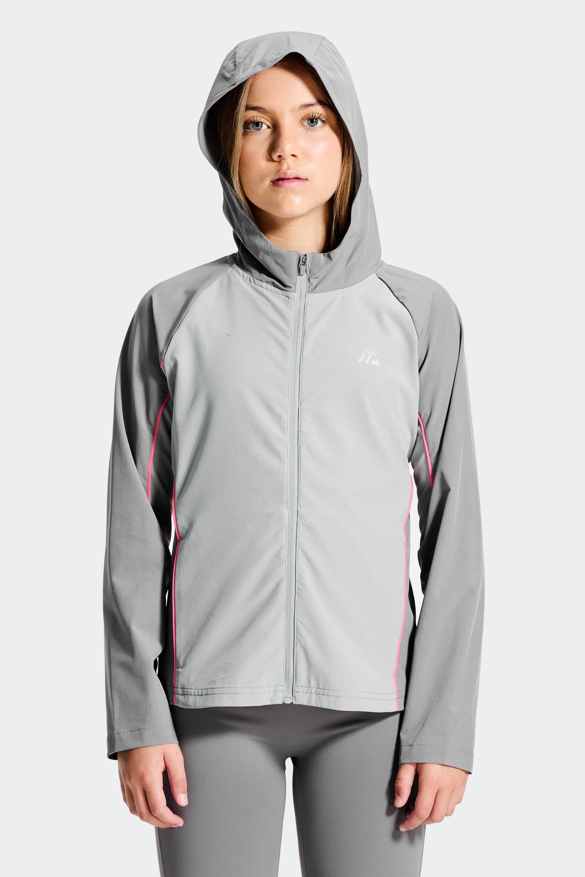 Girls Lumina jacket - Winter Sky/Basalt/Powder Pink