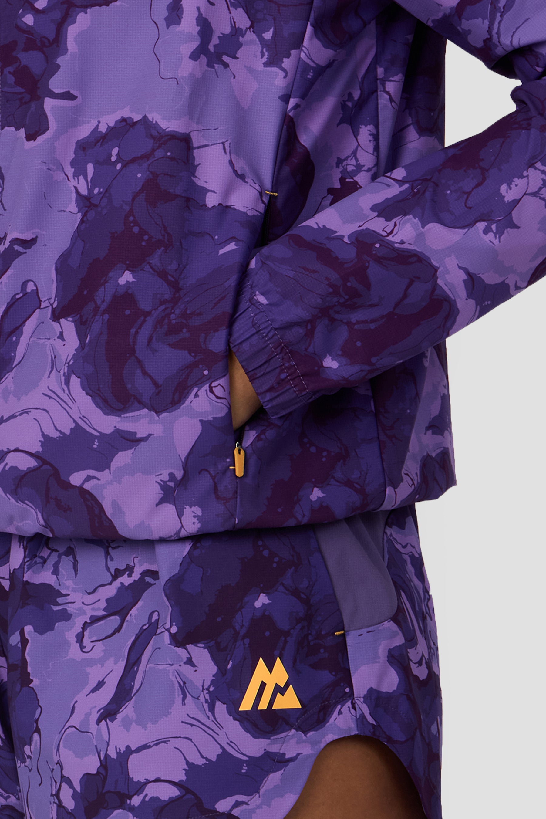 Fusion Print Windbreaker - Palazzo/Idaho Bue