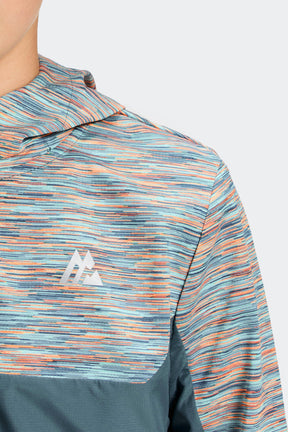 Boys Trail Windbreaker - Blue Multi/Orange