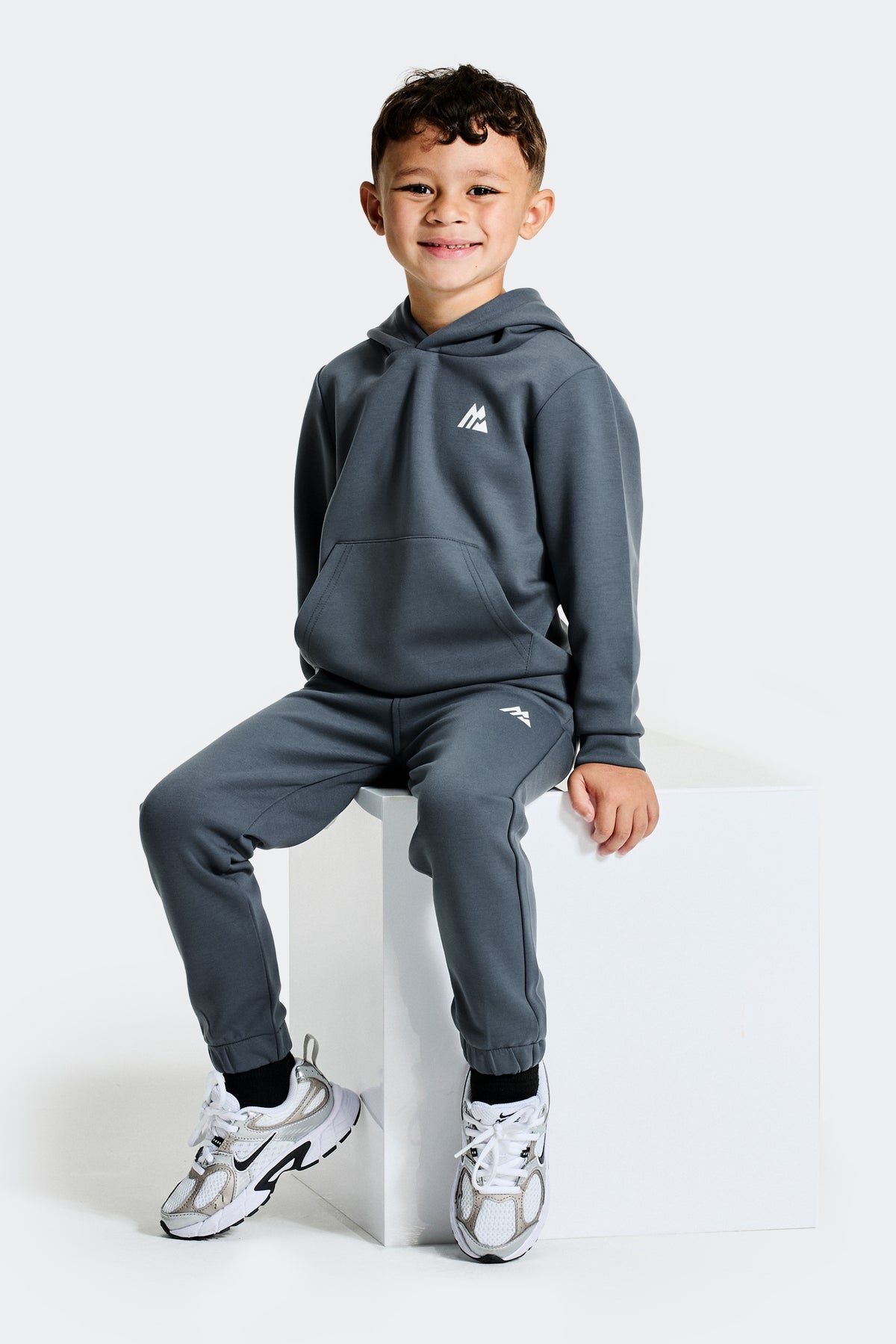 Infant Boys Navigate Hood/Jogger - Slate Grey