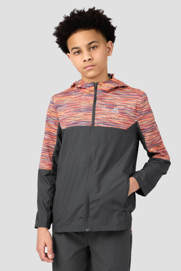 Boys Trail 2.0 Windbreaker - Grey/Orange/Red/Blue