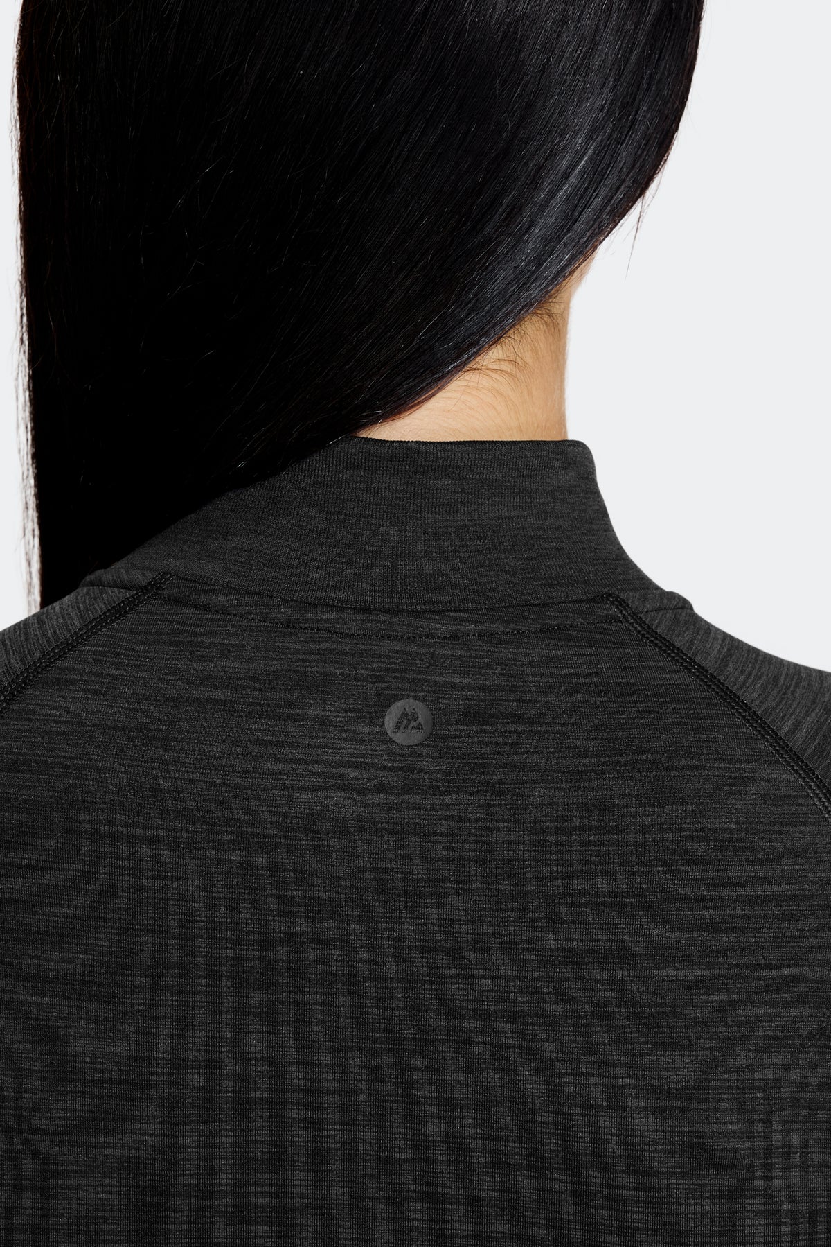Trail Seamless Full Zip - Black Marl
