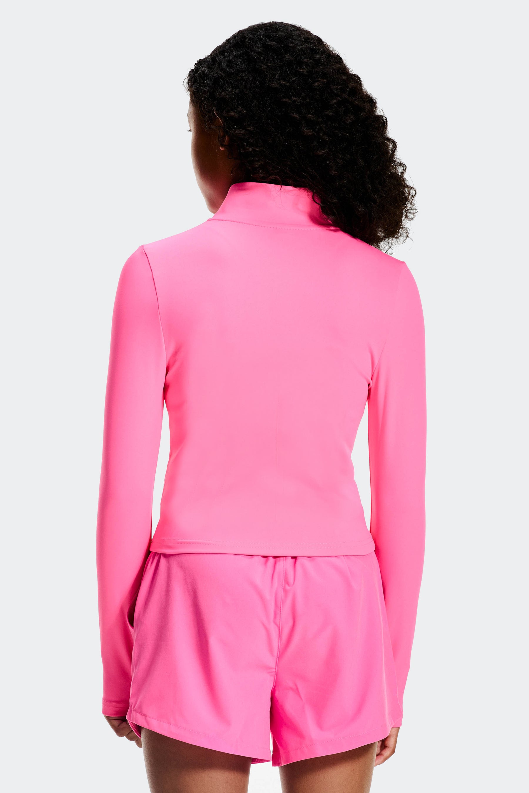 Girls Icon 1/4 Zip - Fuschia