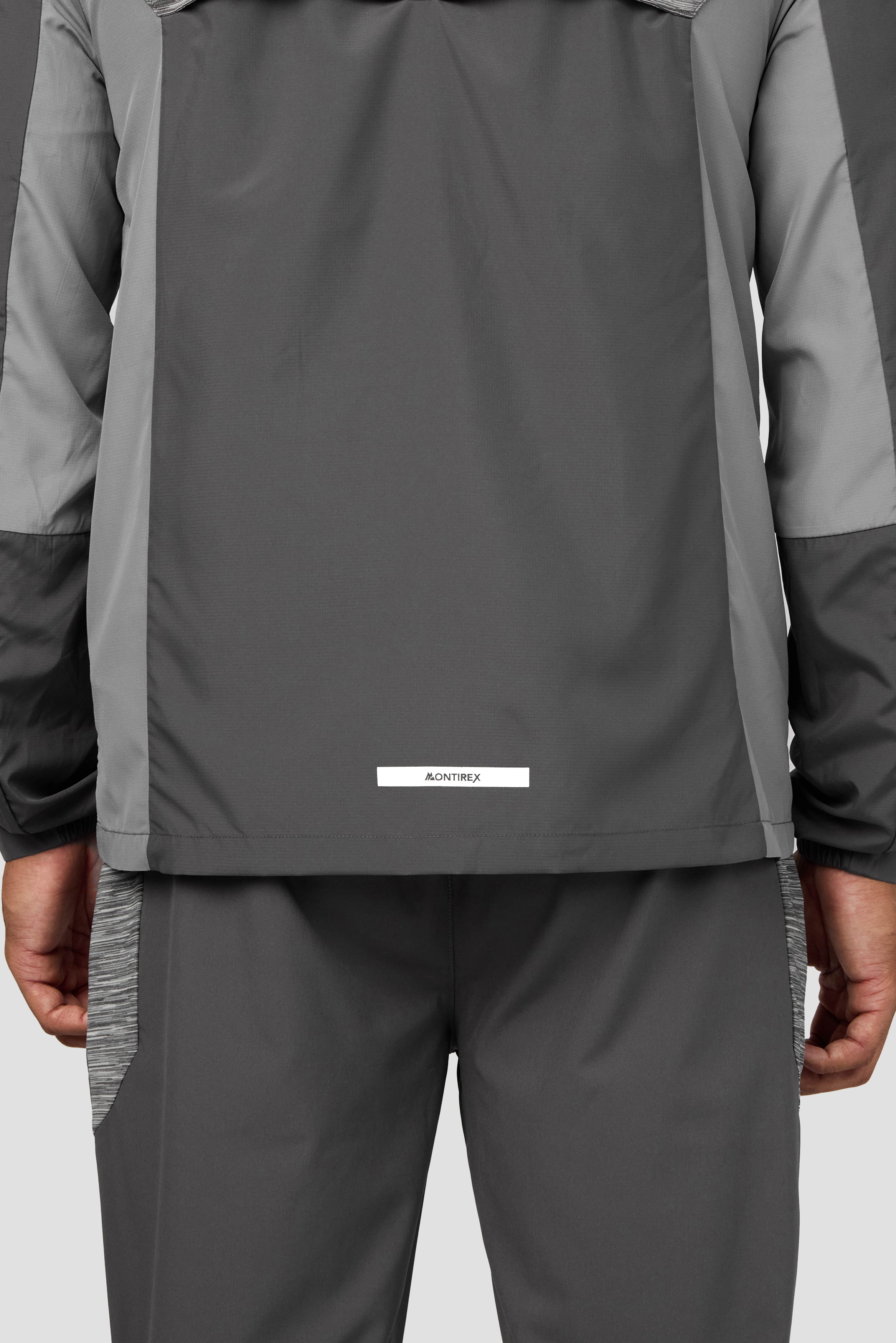 Montirex Trail Windbreaker Grey Multi | Sportswear Gymwear Jacket