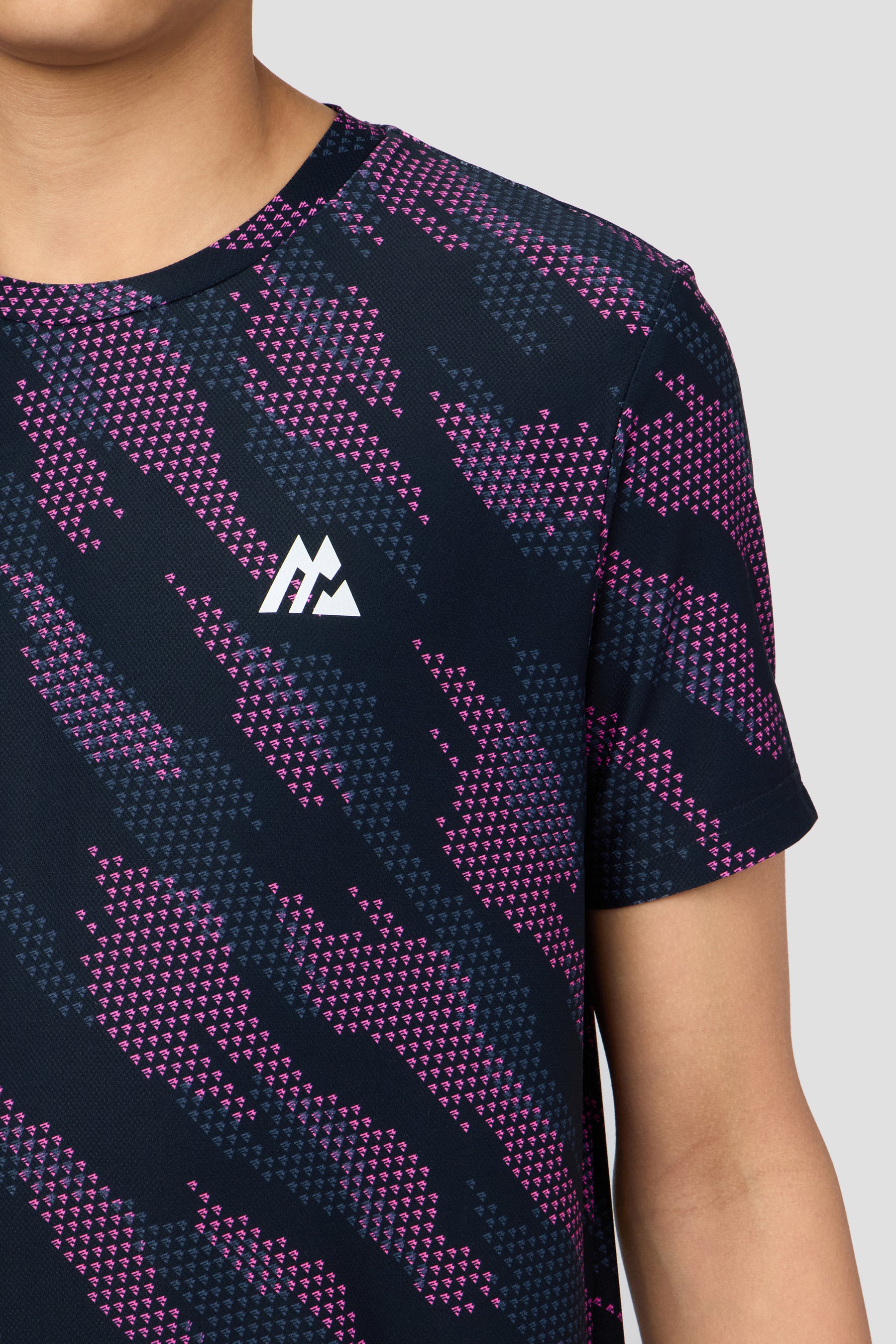 Boys Thera T-Shirt - Navy Void/Greyed Indigo/Knockout Pink