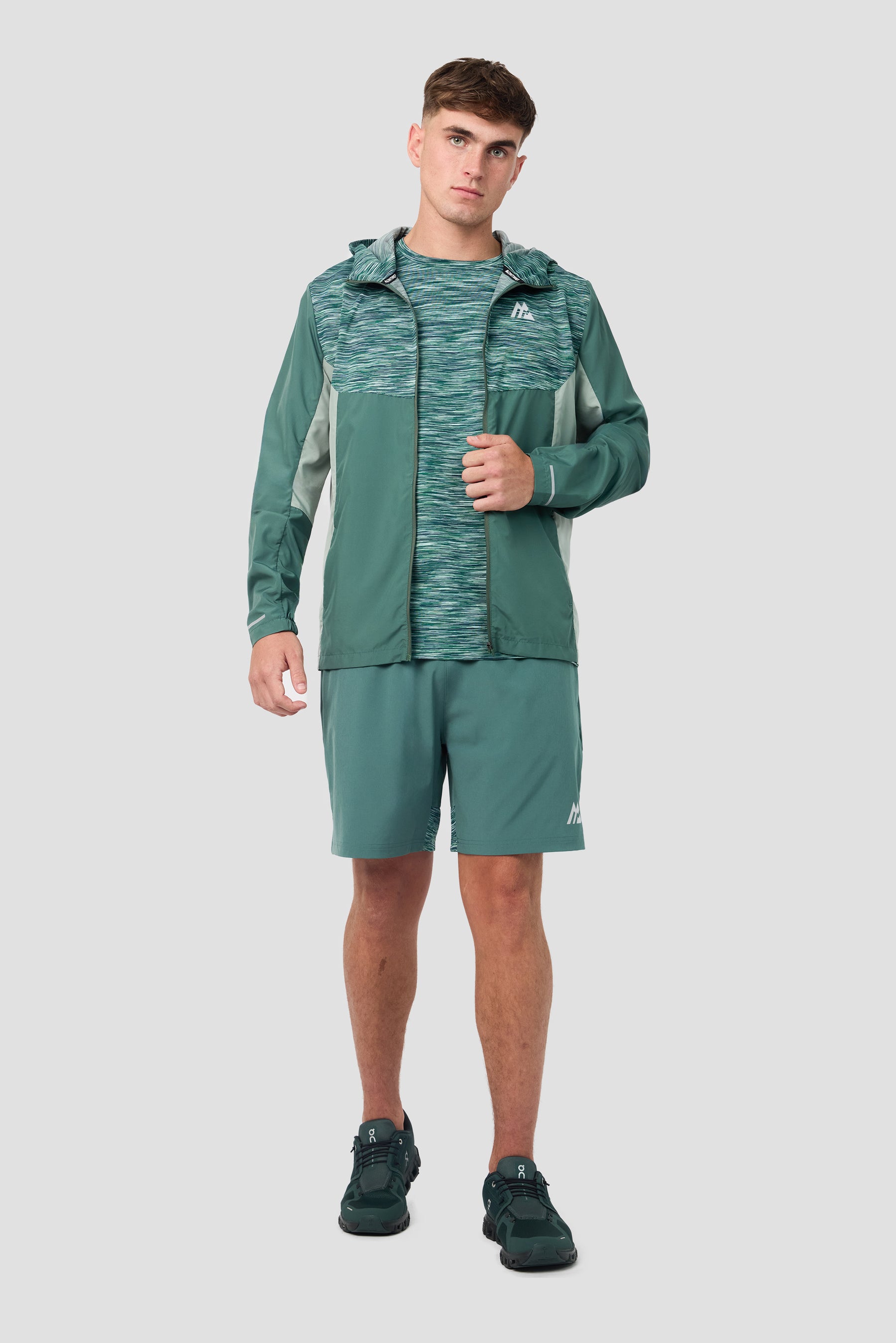 Trail Windbreaker - Green/Blue