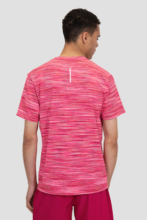 Trail T-Shirt - Raspberry/White