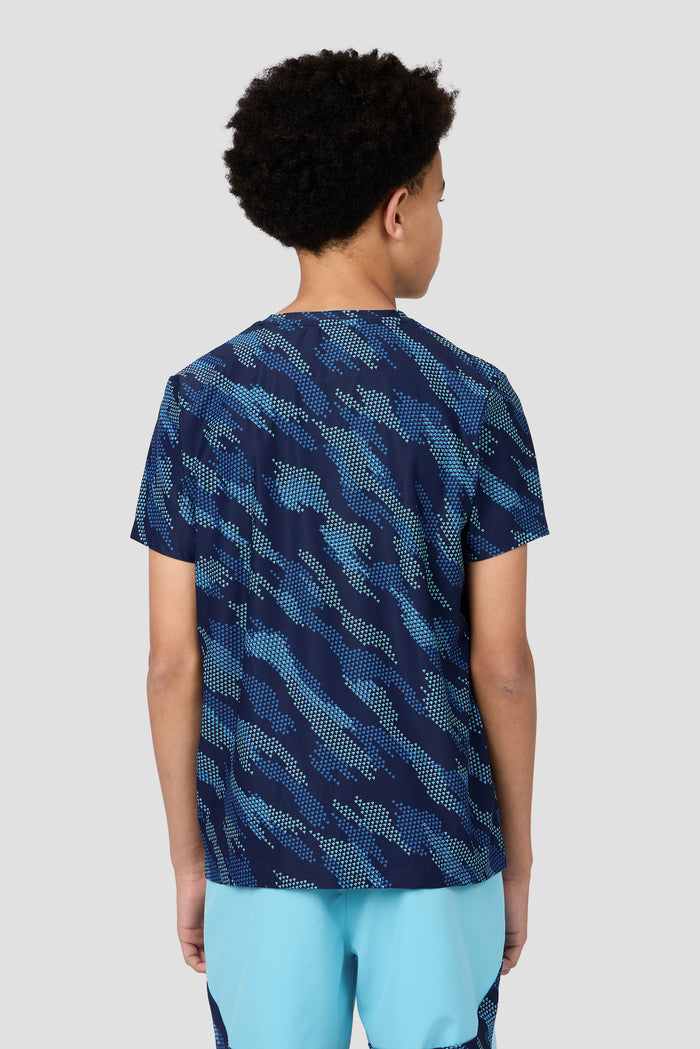 Boys Thera T-Shirt - Neon Sky/Midnight Blue/Cobalt