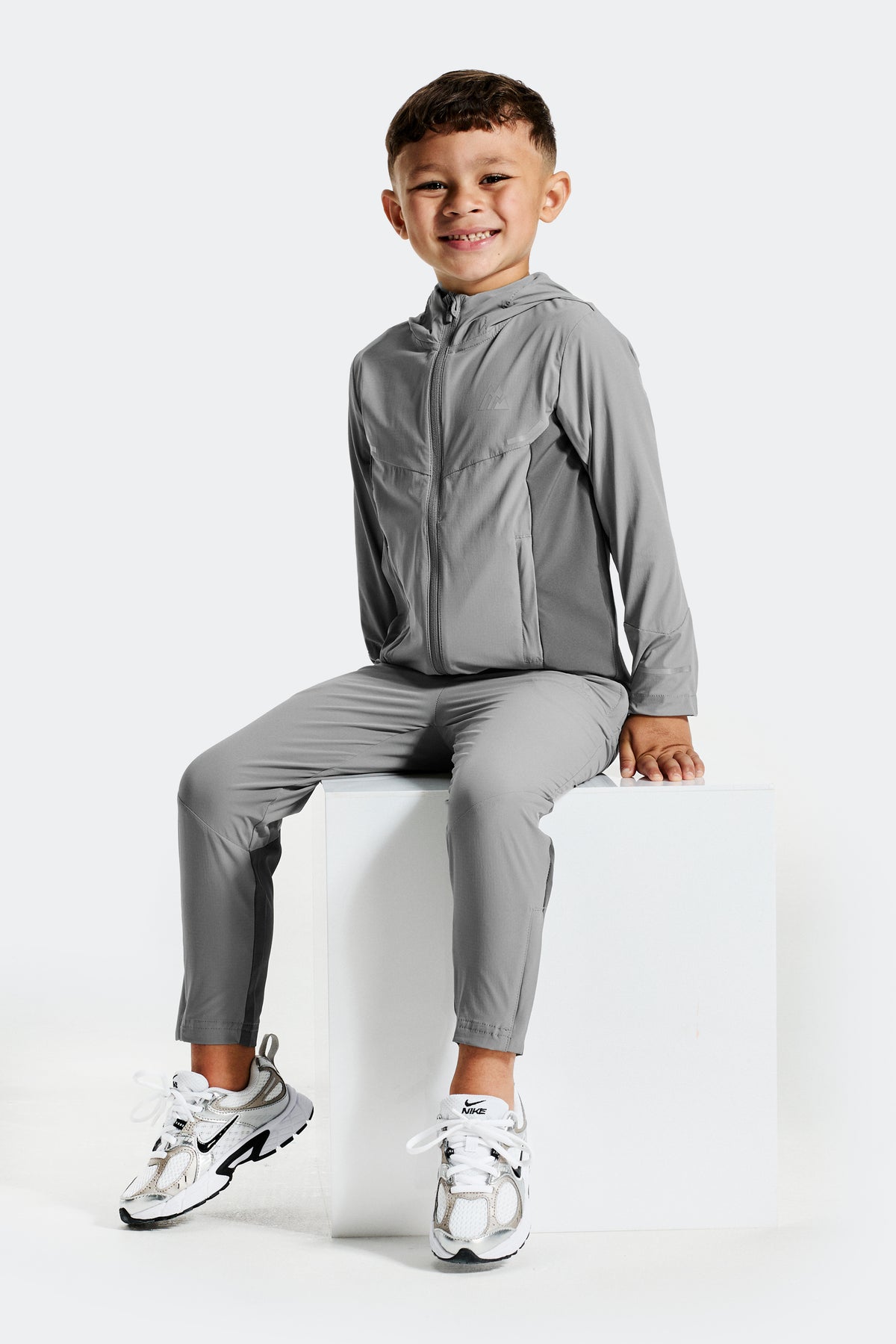Infant Boys Vortex Jacket/Pant Set - Platinum Grey/Cement Grey
