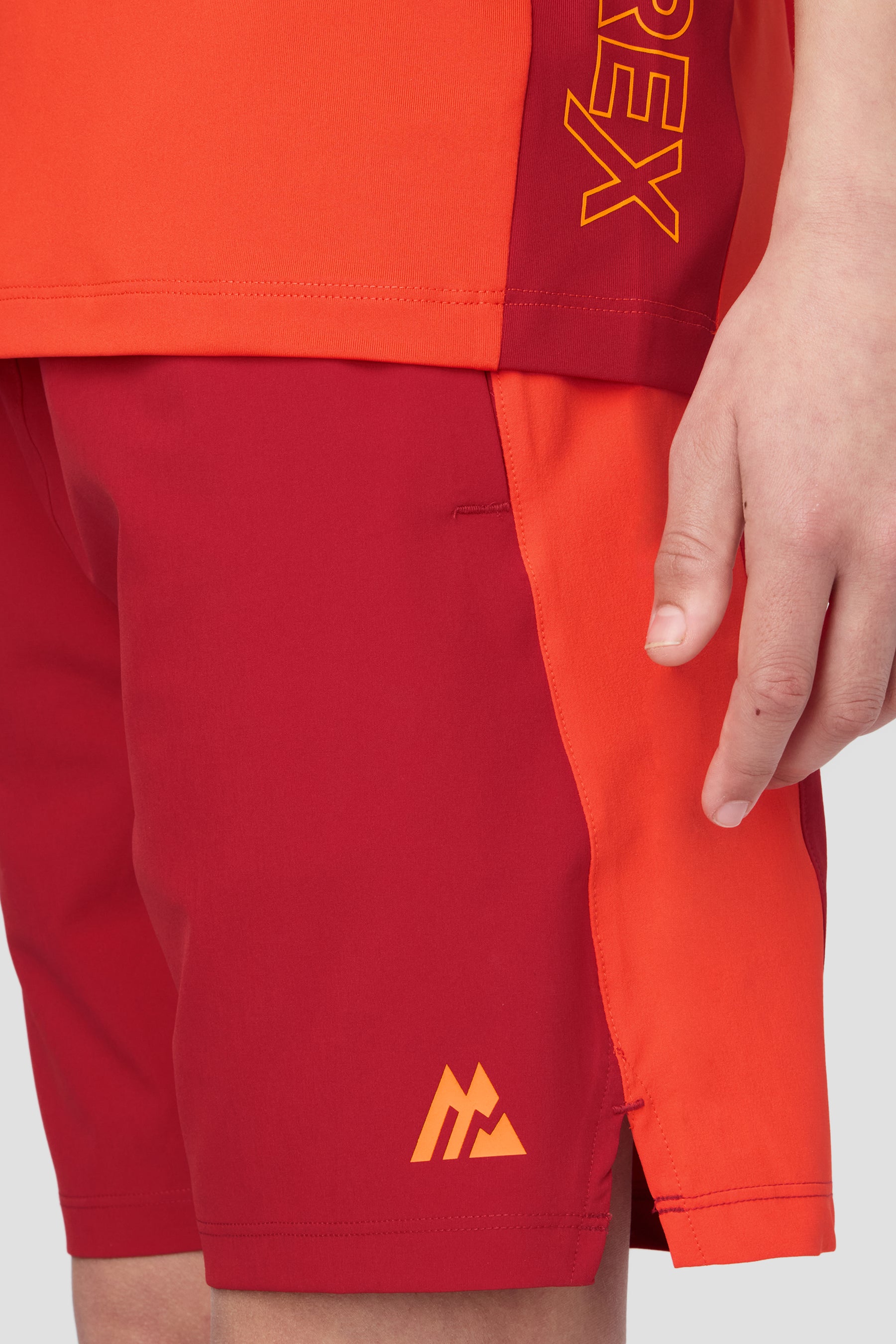 Boys Optic Short - Cranberry/Blazing Orange/Tangerine Glow
