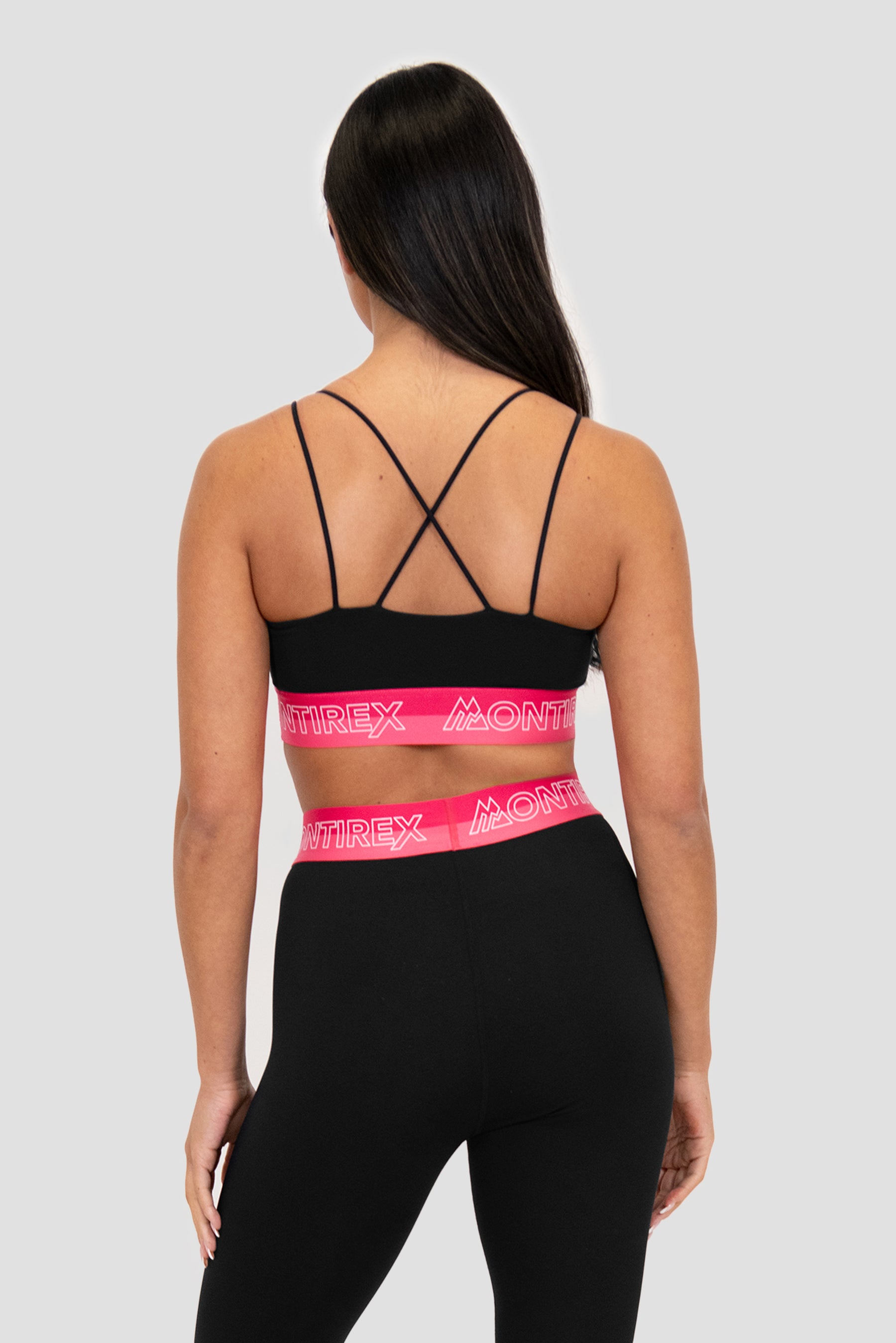 Icon Contrast Bra - Black/Strawberry Soda/Persian Pink