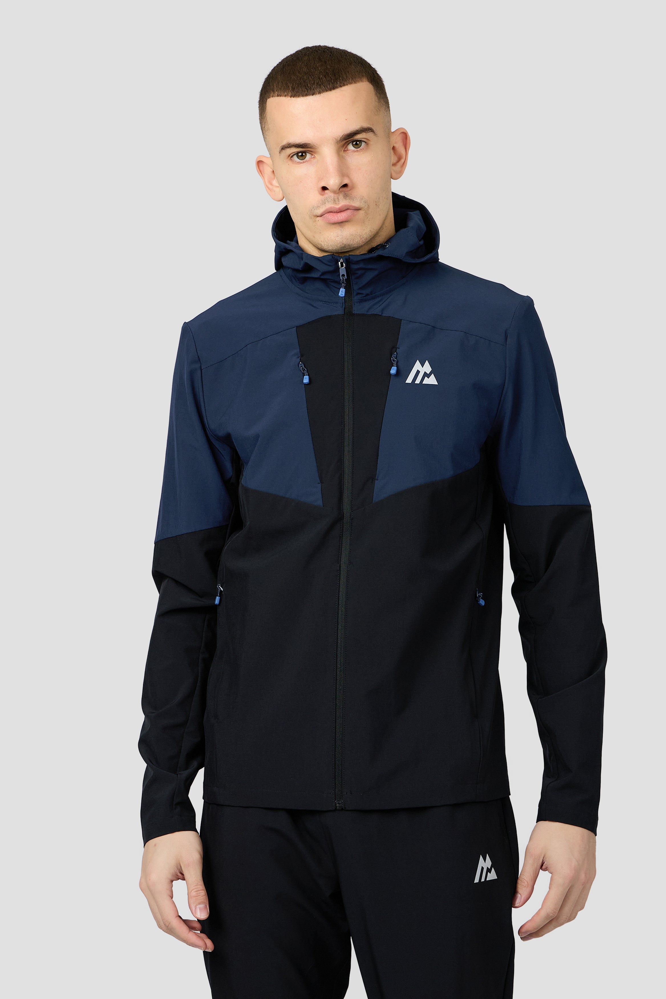 Impel Jacket Black/Midnight Blue | Montirex Sportswear Gymwear