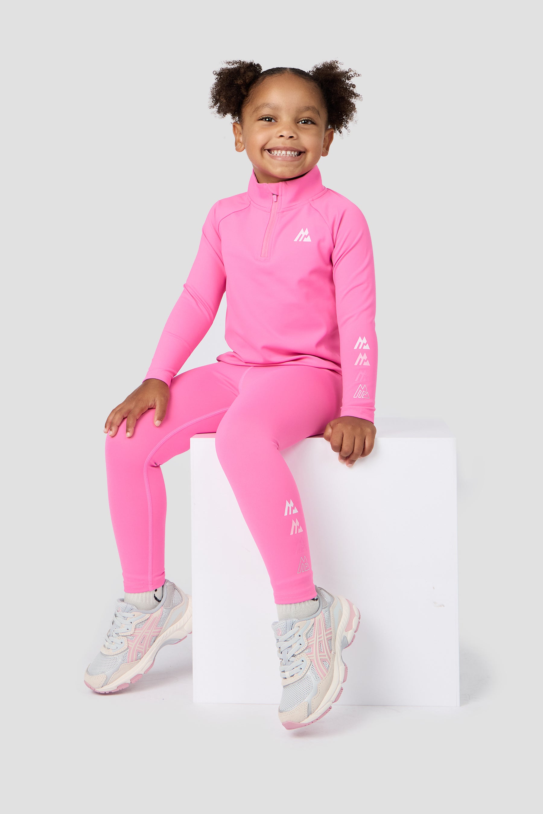 Infant Girls Graphic 1/4 Zip/Legging Set - Framboise