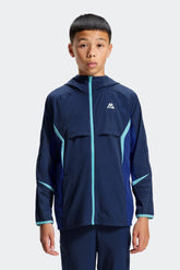 Boys MTX Run Apollo Jacket - Deep Water/Cosmic Blue/Splash