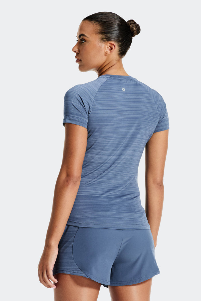 Breathe T-Shirt - Greyed Indigo