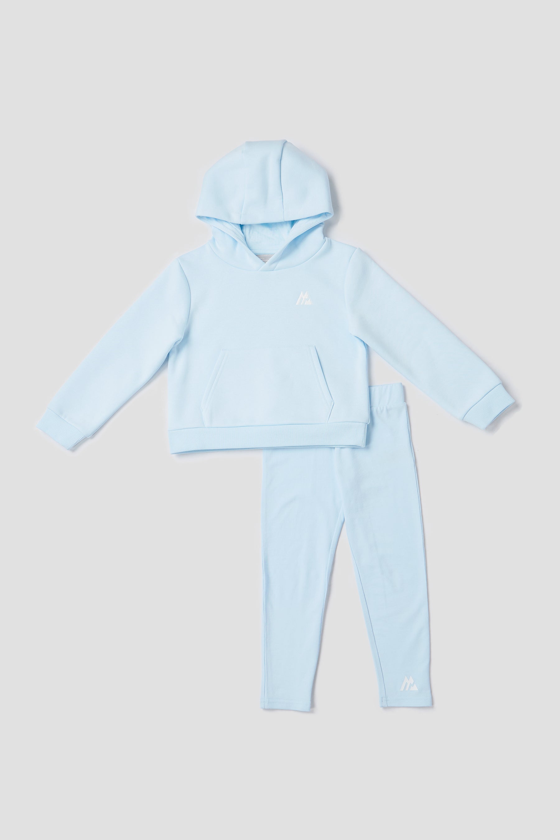 Infant Girls Joy Hood and Legging Set - Misty Blue