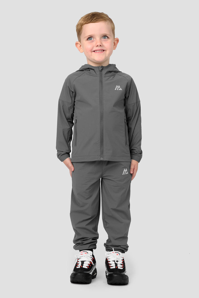 Infant Boys Bolt Jacket/Pant Set - Cement Grey