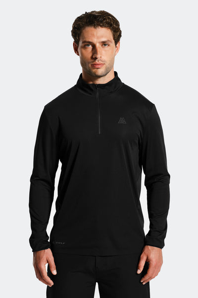 Montirex Golf 1/4 Zip Black/Onyx | Sportswear & Gymwear