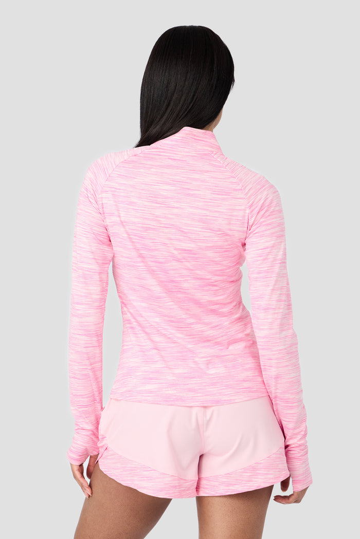 Women's Trail 1/4 Zip - Soft Pink Multi