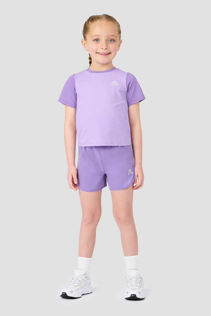 Infant Girls Bounce T-Shirt/Short Set - Parma/Lilac Chalk
