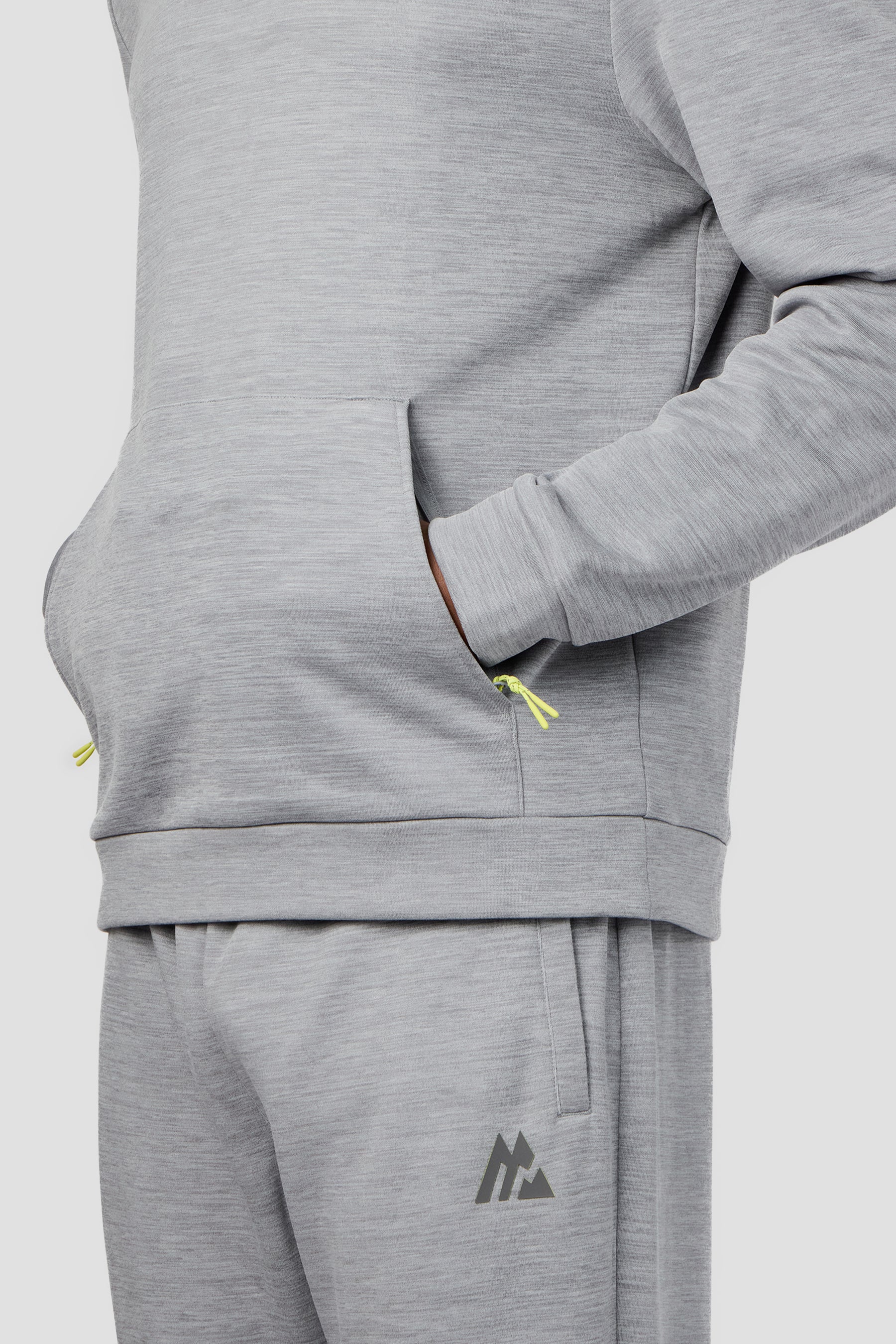 Rapid Fleece Hood - Cement Grey