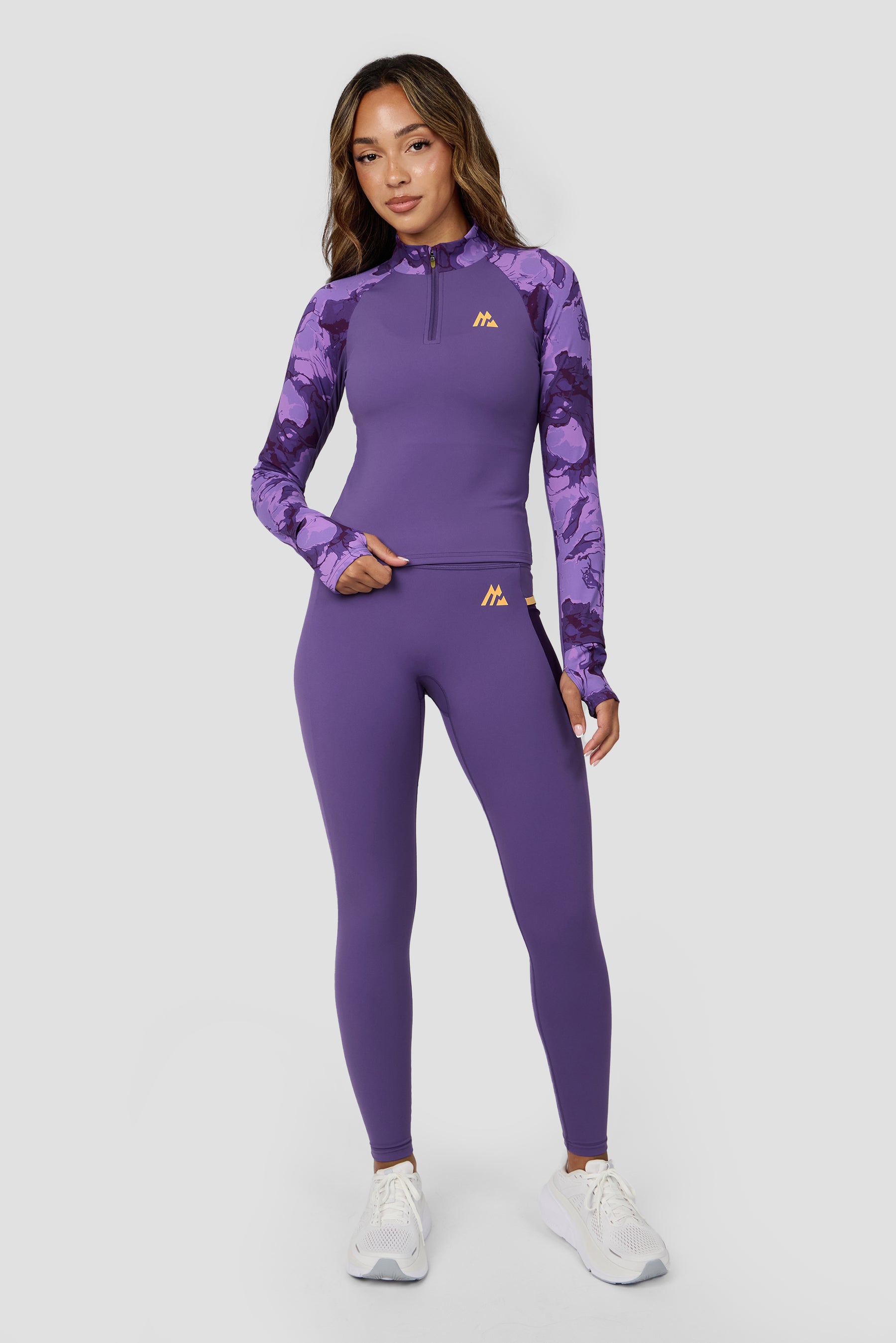 Fusion Print 1/4 Zip - Palazzo/Idaho Blue