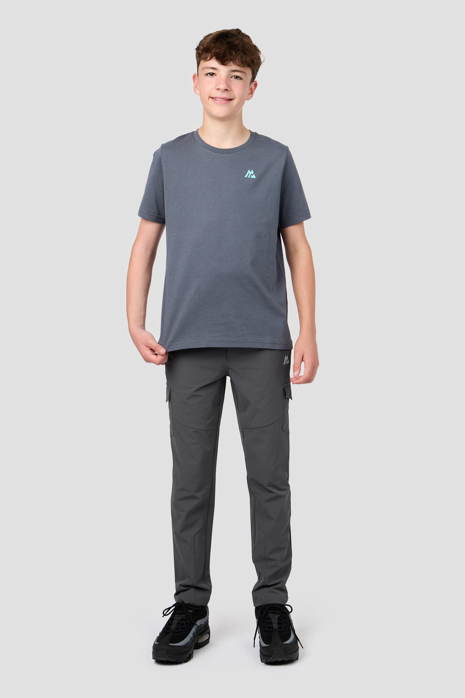 Boys Helix Graphic T-Shirt - Slate Grey