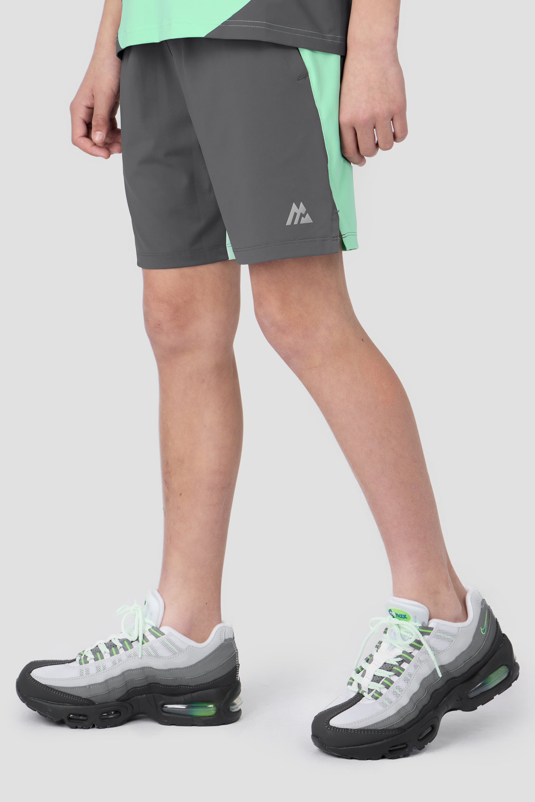 Boys Astro Short - Slate Grey/Duck Egg