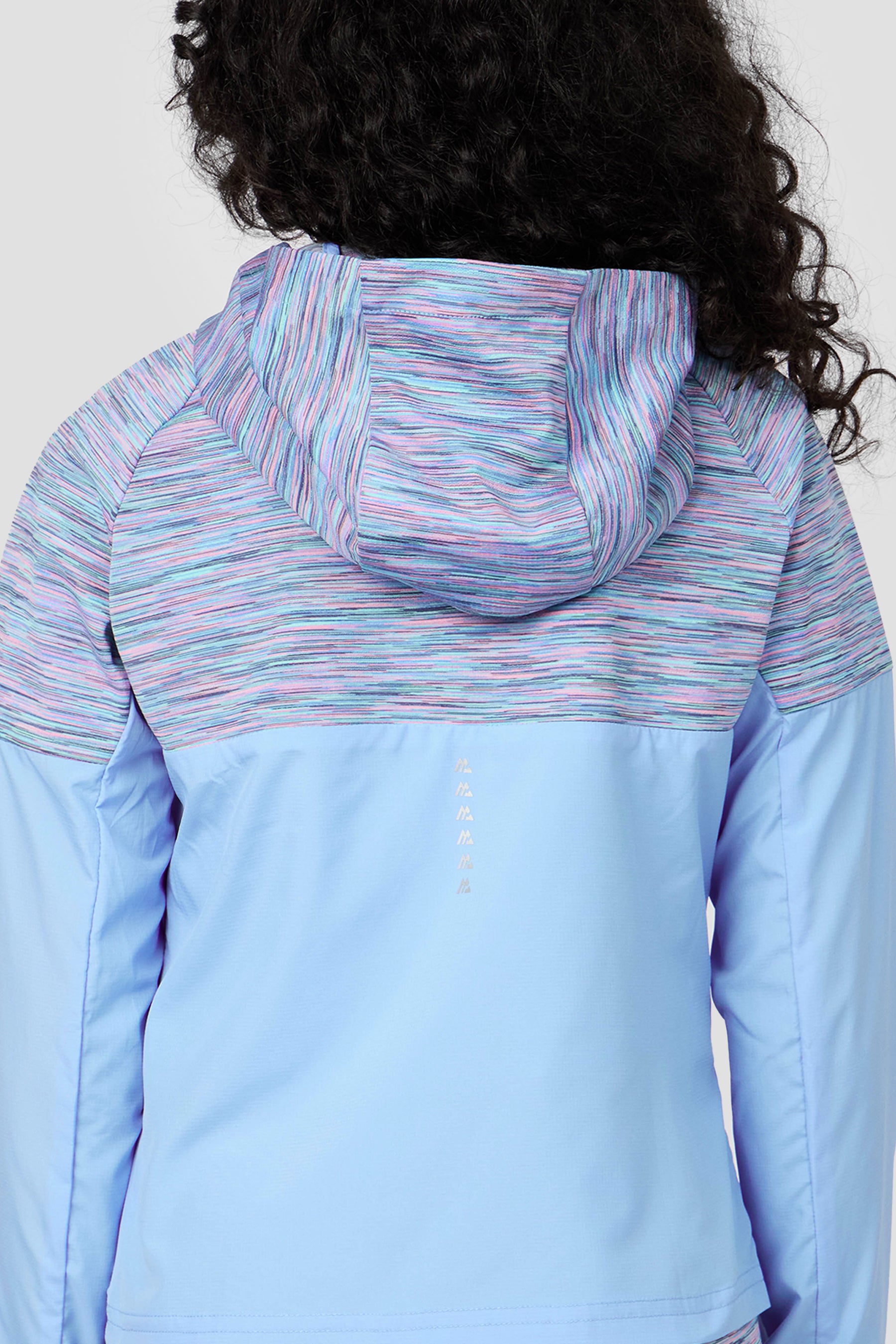 Girls Trail Windbreaker - Blue/Lilac Multi