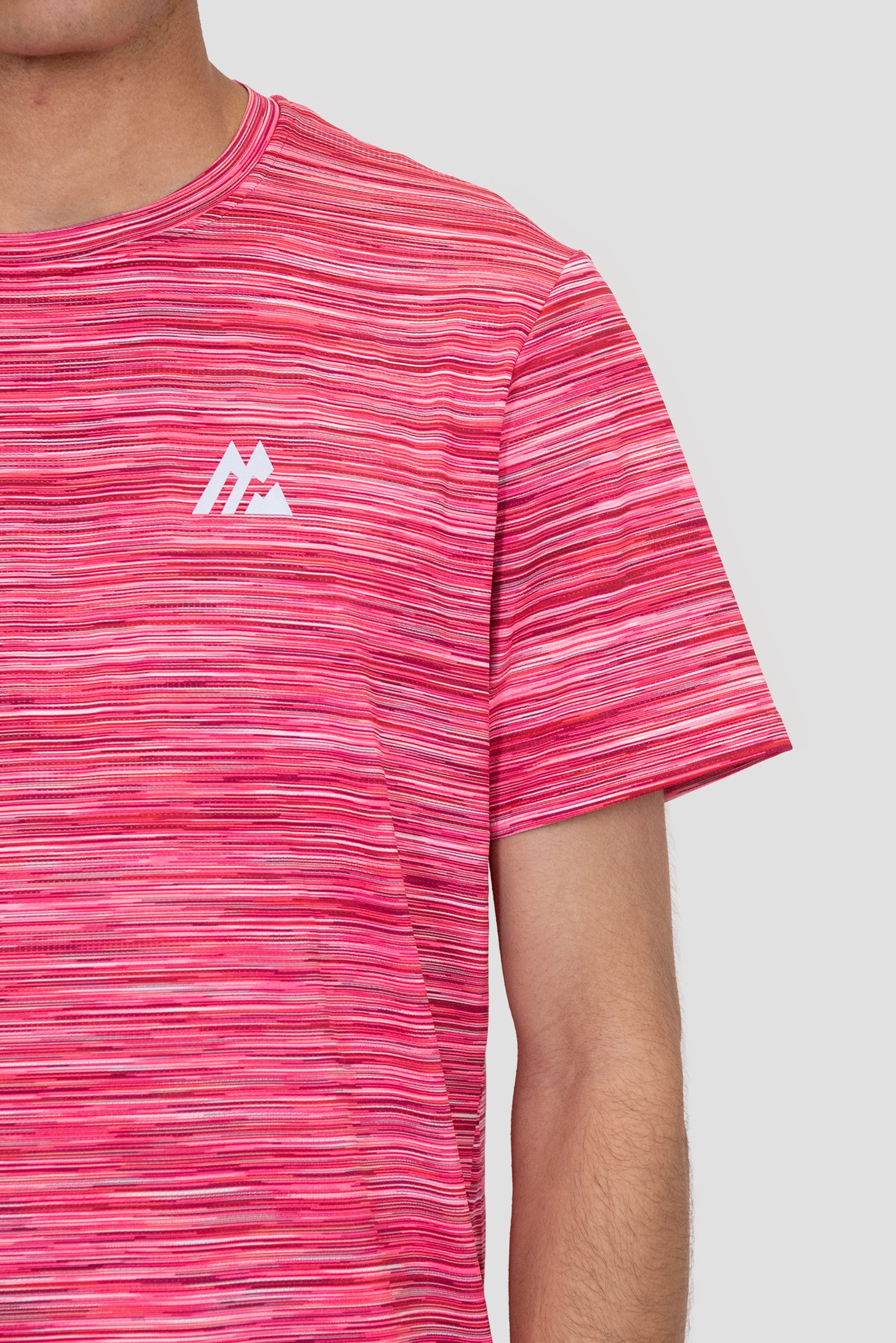 Trail T-Shirt - Raspberry/White