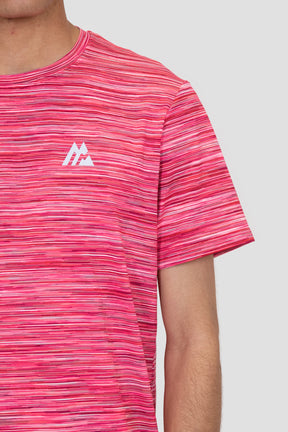 Trail T-Shirt - Raspberry/White