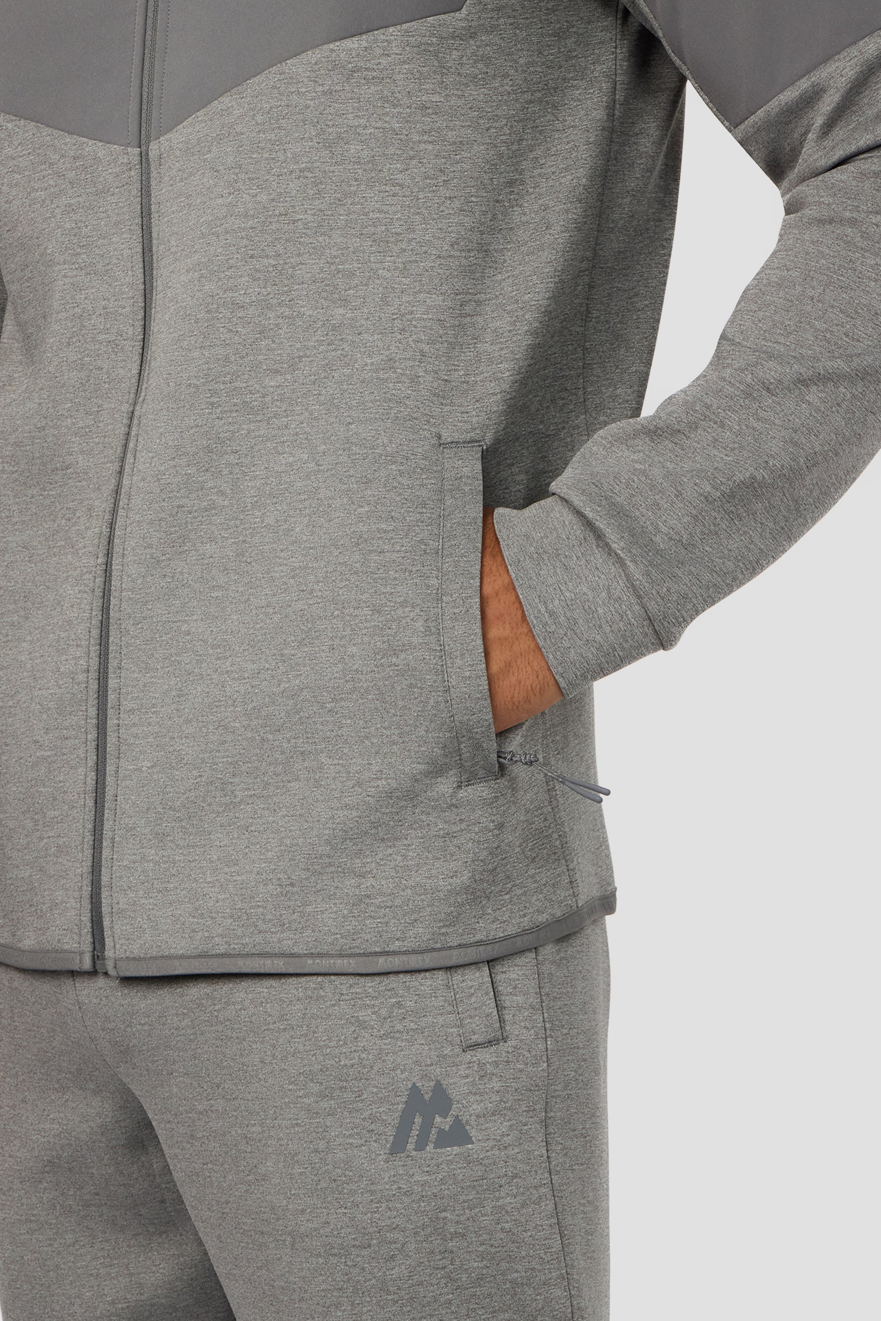 Recover Fleece Hood - Cement Grey
