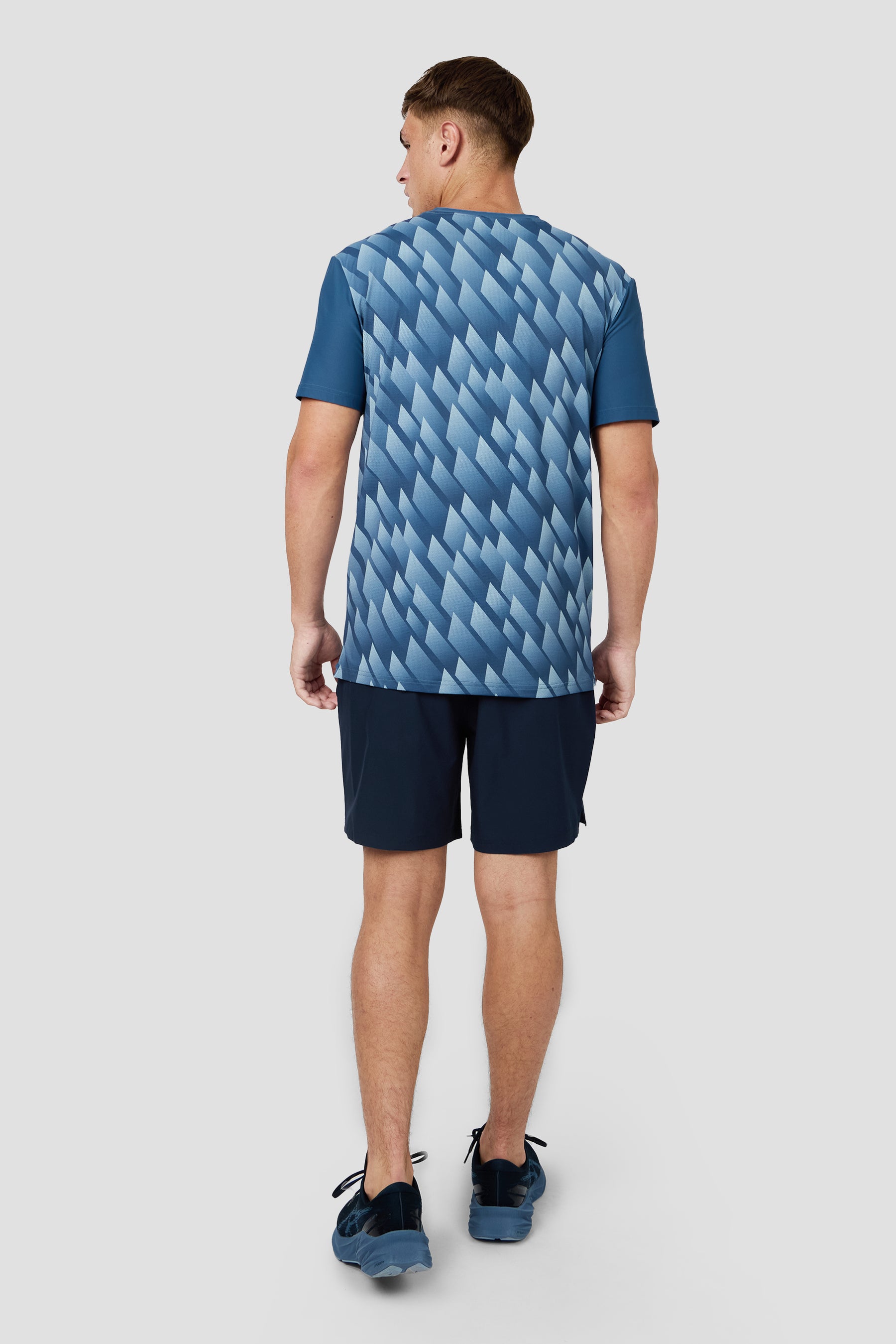 Charge Print T-Shirt - Naval/Dawn 
