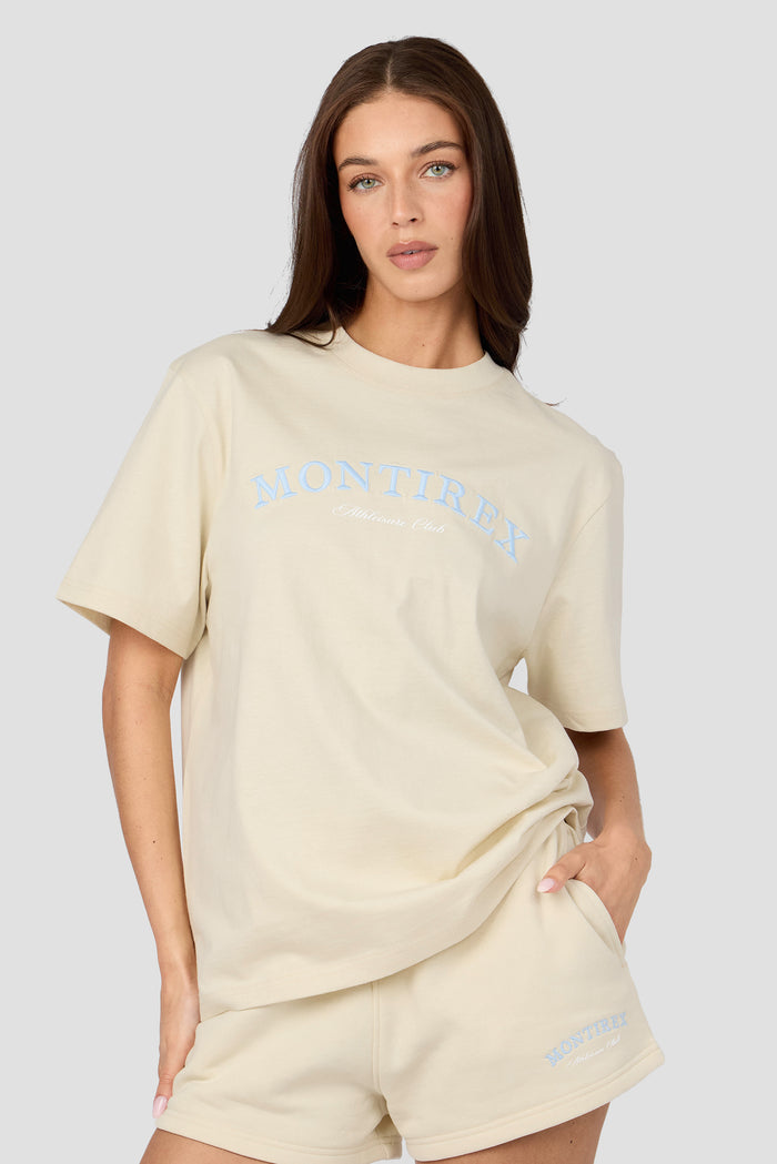 Athleisure Club T-Shirt - Vanilla Foam