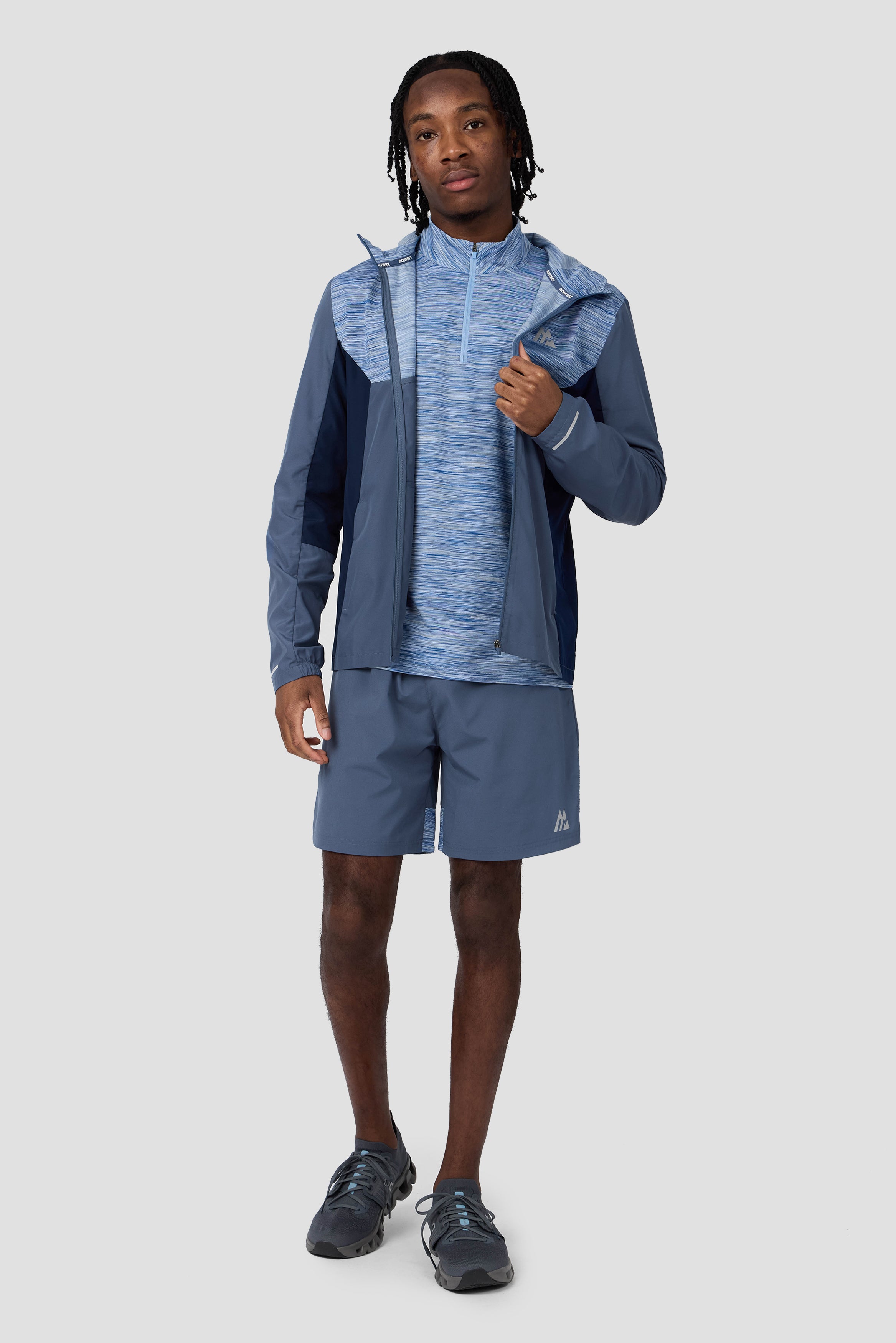 Montirex Trail 1/4 Zip Light Blue Multi | Sportswear Gymwear