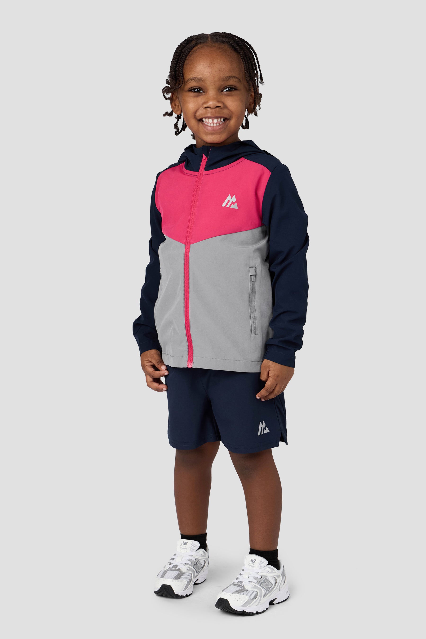 Infant Boys Velocity 2.0 Windbreaker - Midnight Blue/Cerise/Platinum Grey
