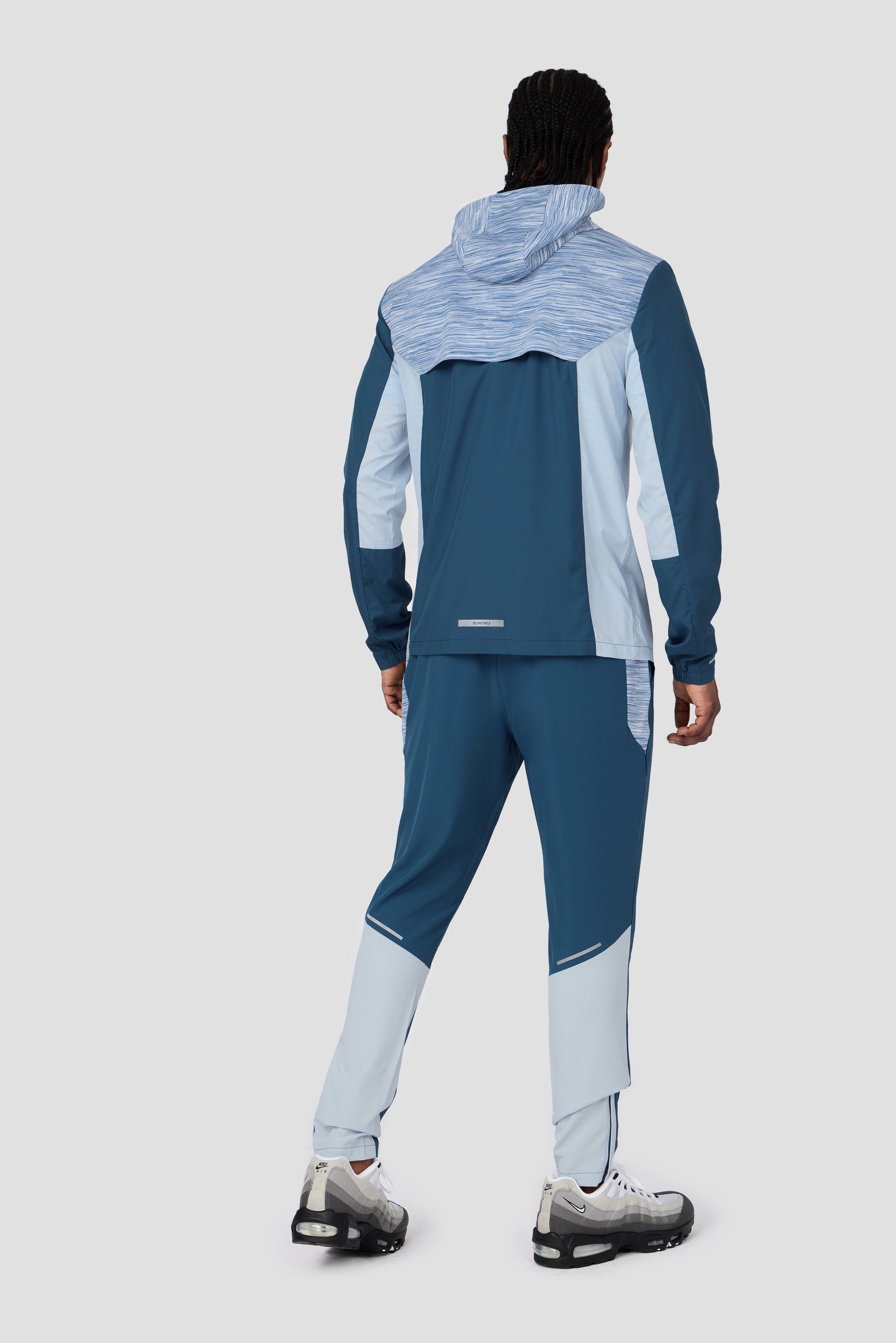 Trail Panel Running Pant - Blue/Light Blue Multi