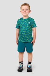 Descent Print T-Shirt/Short Set - Atlantic/Aisen/Peyto/Apple