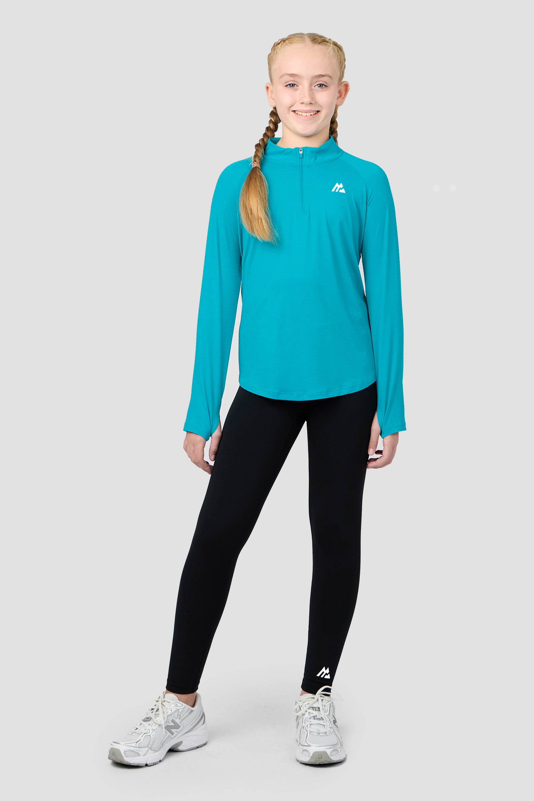 Girls Energy 1/4 Zip - Pacific