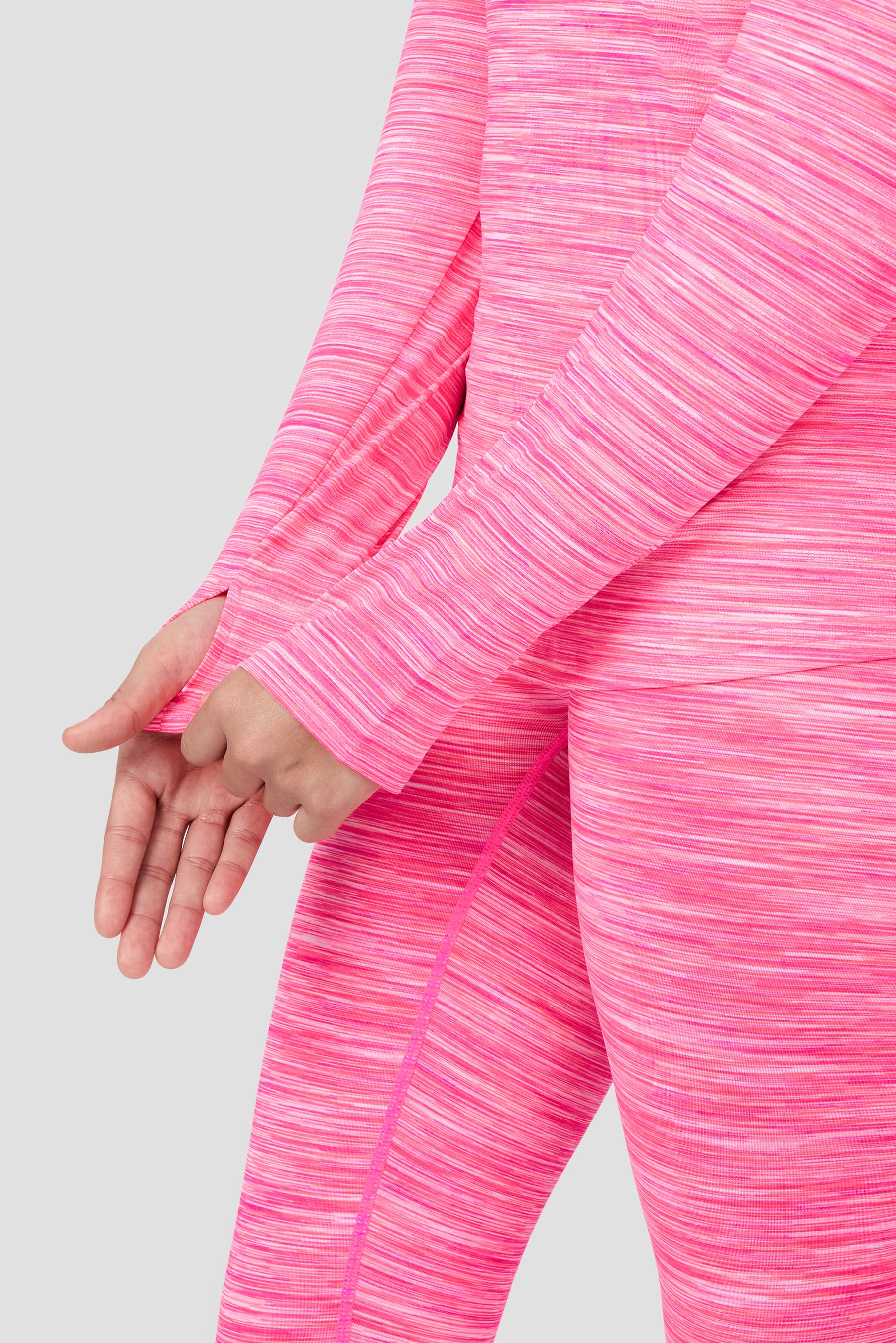 Girls Trail 2.0 1/4 Zip - Neon Pink Multi/White