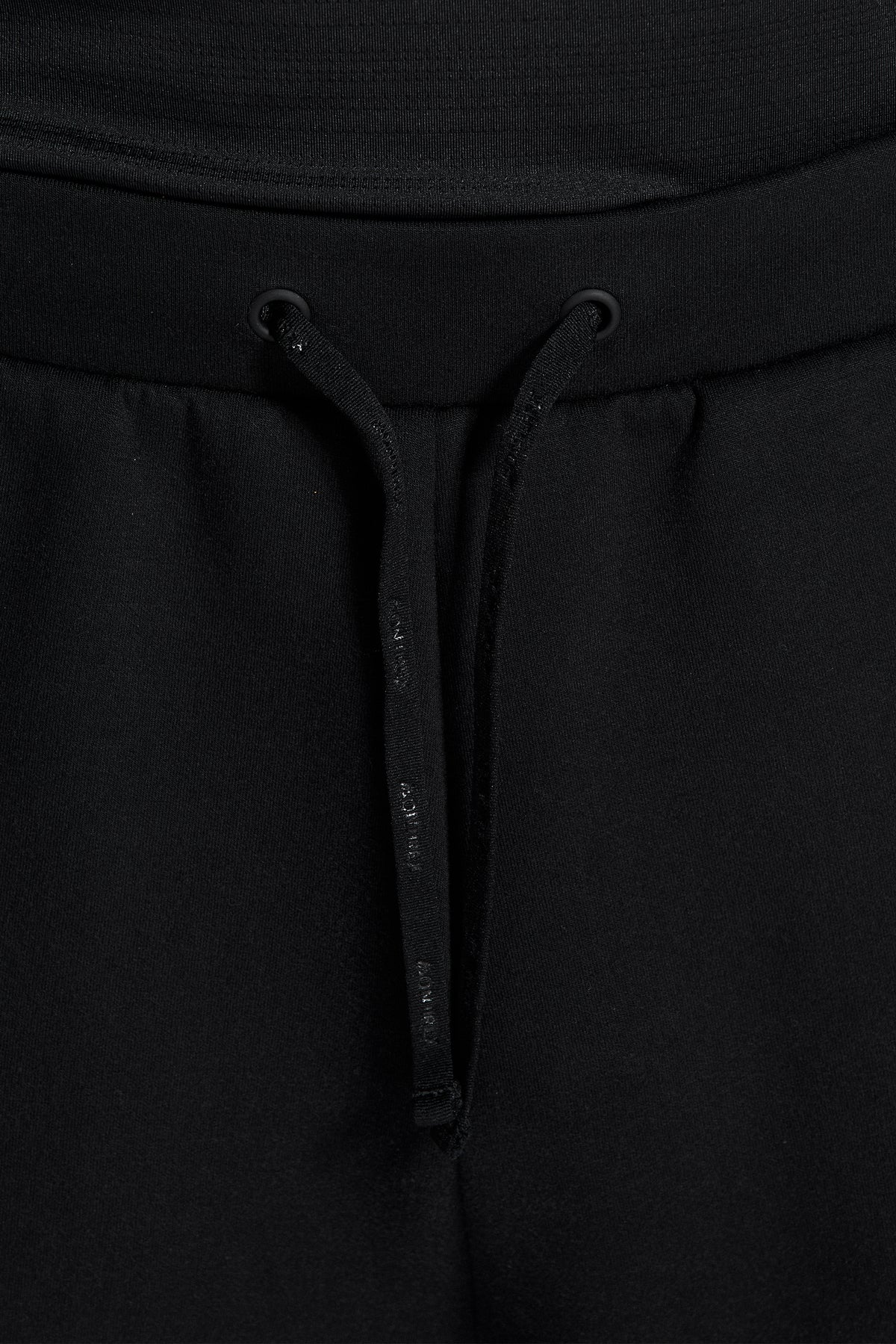Alpex Wide Leg Jogger - Black — Adjustable drawcord waistband.