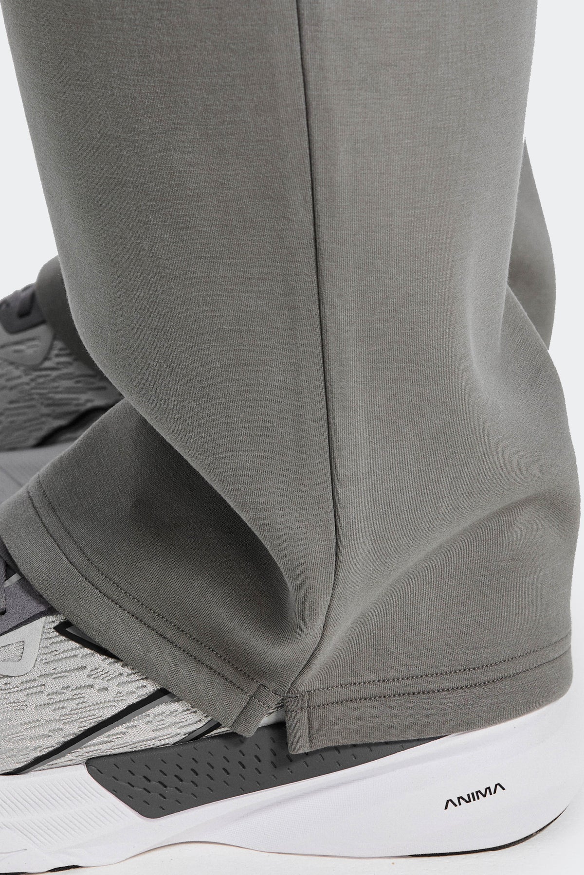 Alpex Wide Leg Jogger - Weathered Stone — Wide-leg fit.