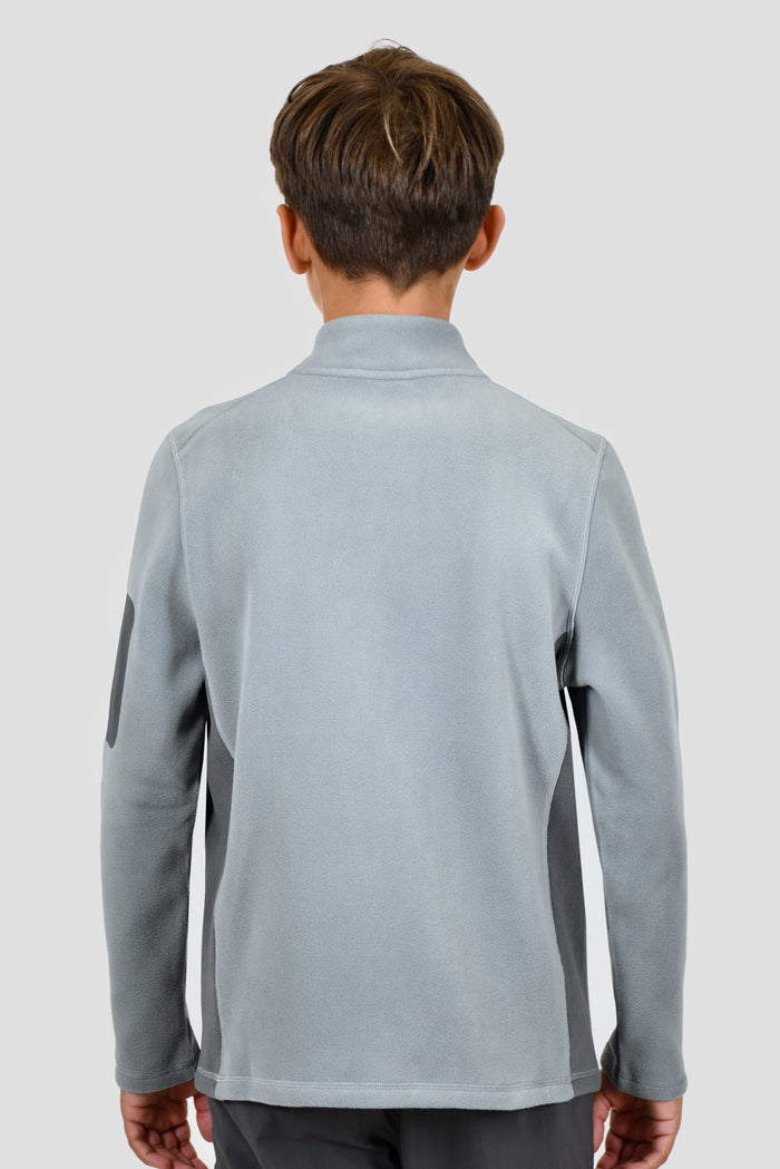 Junior Altitude Micro Fleece 1/4 Zip - Platinum Grey/Cement Grey