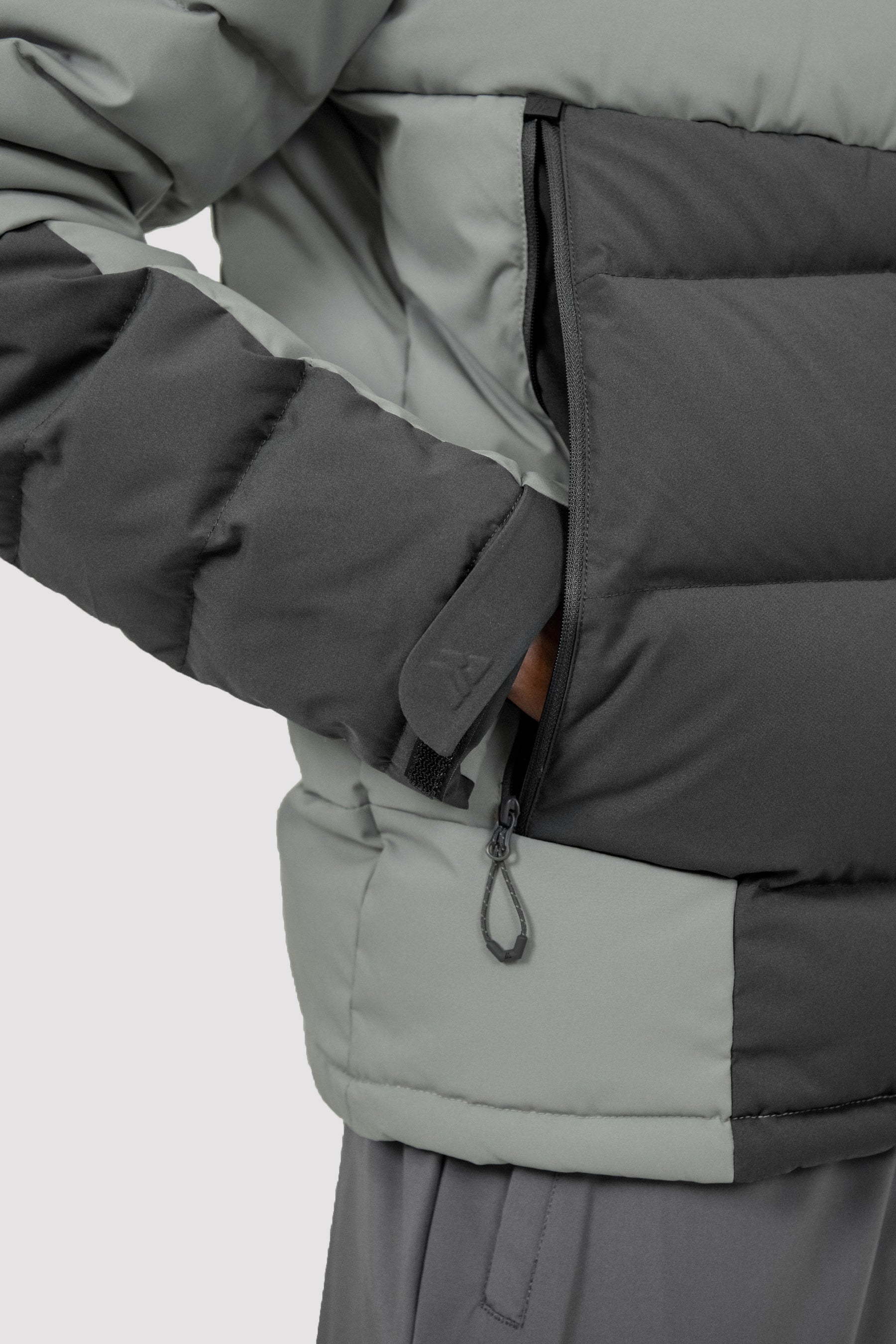 Men's Amble Down Jacket - Jet Grey/Platinum Grey