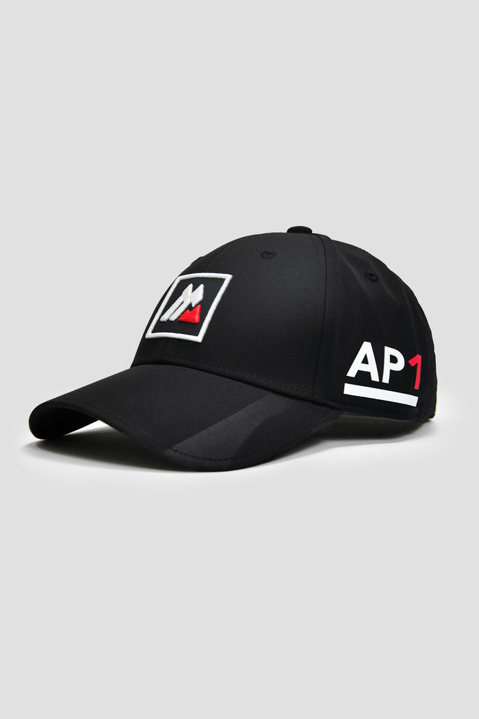AP1 Tech Cap - Black/White/Cardinal Red