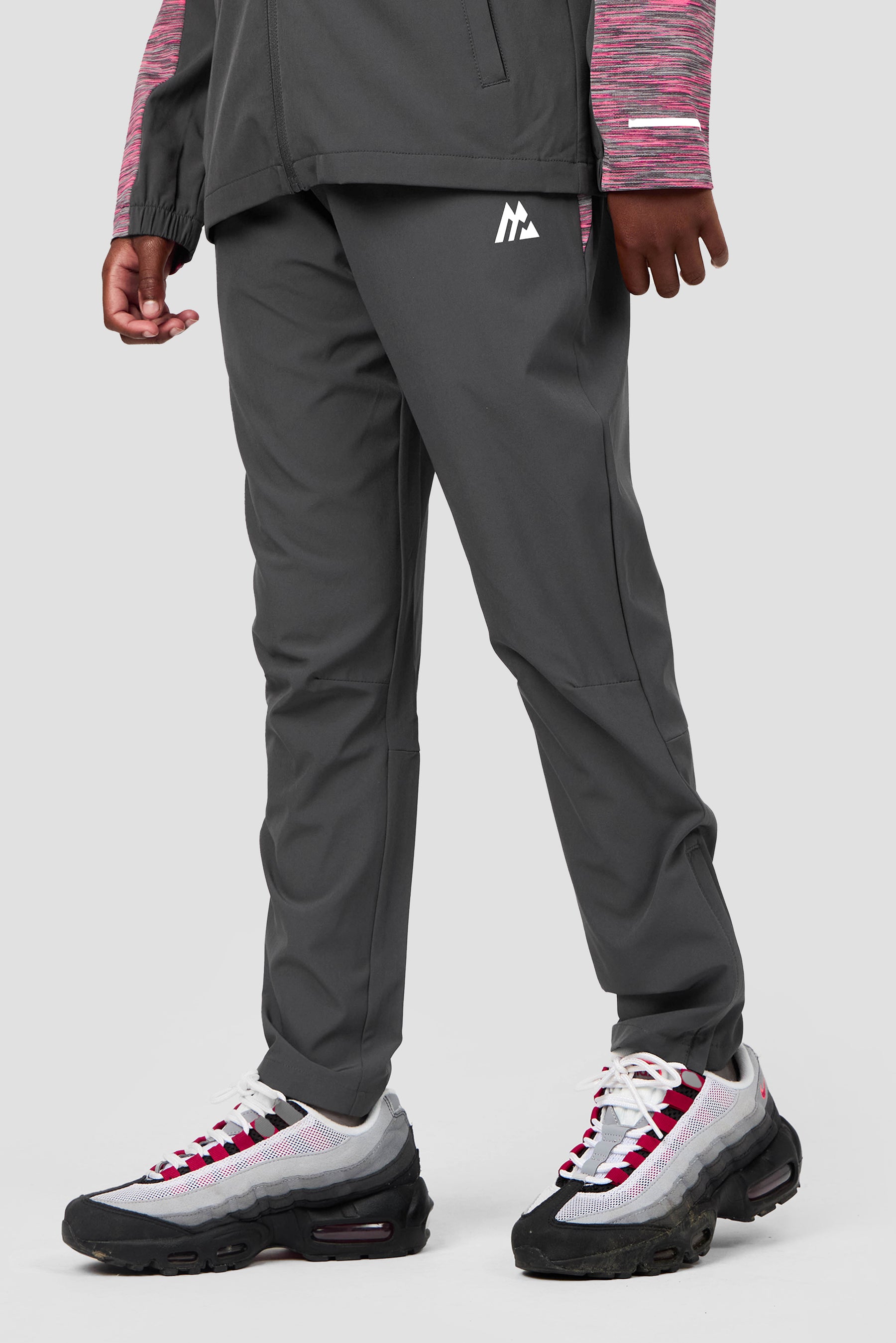 Boys Trail Panel Woven Pant - Grey/Pink/Multi 