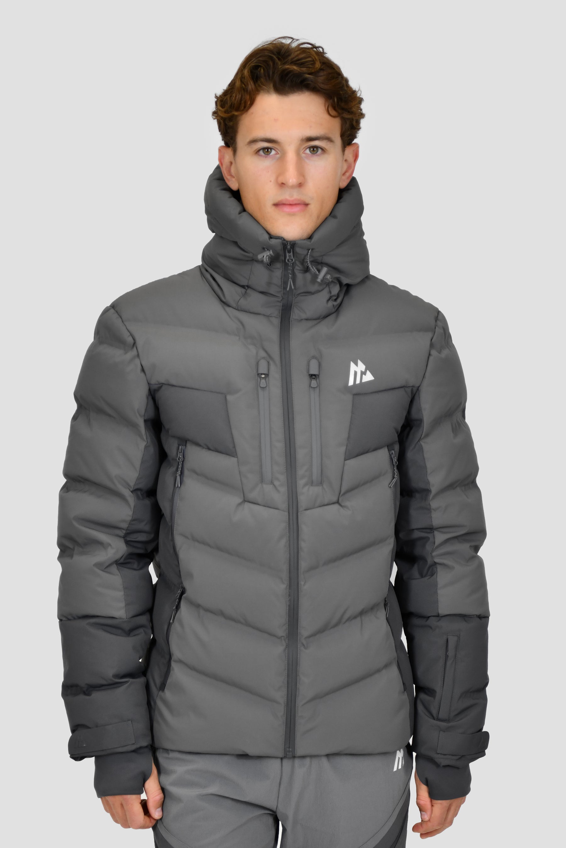 Arcs Down Jacket - Cement Grey/Jet Grey