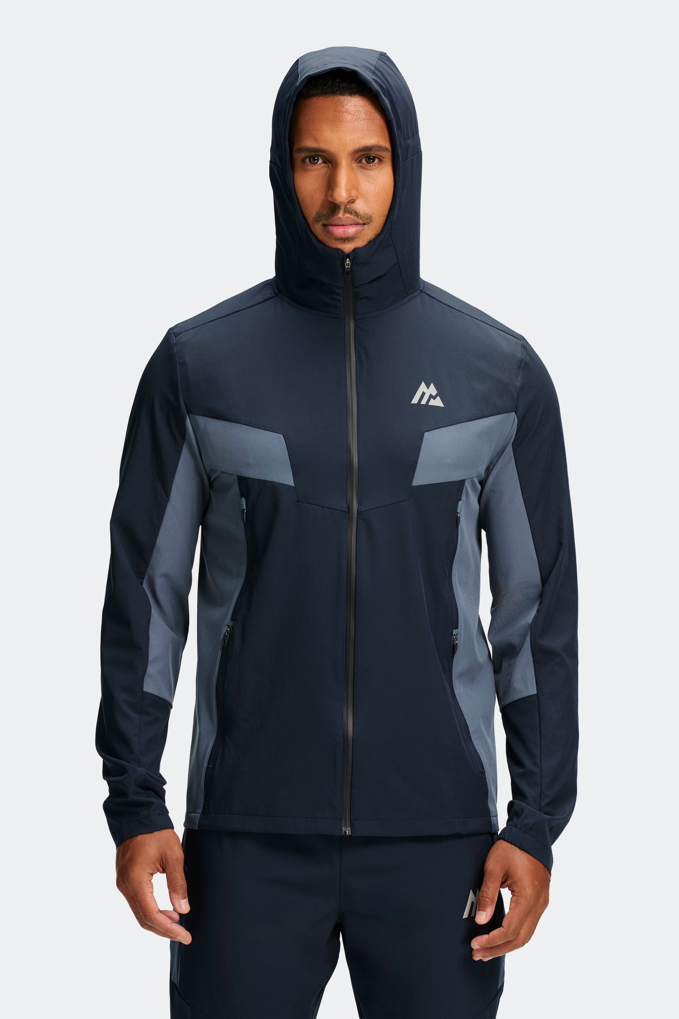 Montirex Arcs Jacket Navy Shadow – Premium Sportswear Gymwear