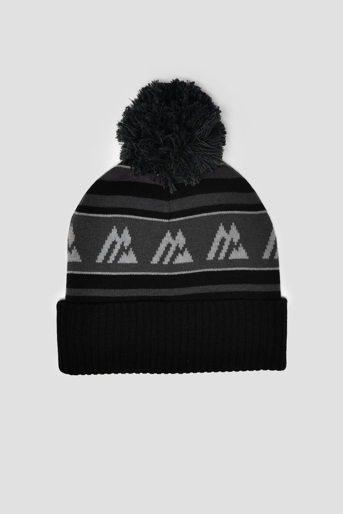 Ascent Pom Beanie - Asphalt/Black/Platinum Grey